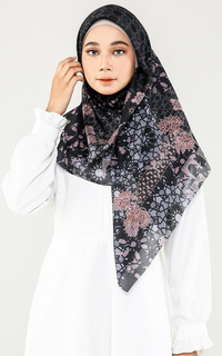 Hijab Motif Chassa Caviar (Voal Square)