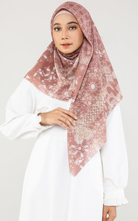 Printed Scarf Chassa Toast (Voal Square)