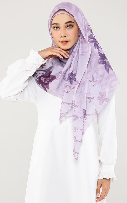 Hijab Motif - Puan Scarf Gandaria - Lavender