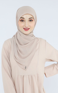 Pashmina Crystal Hijab Square Segiempat Crinkle Chiffon Safaa - DOVE