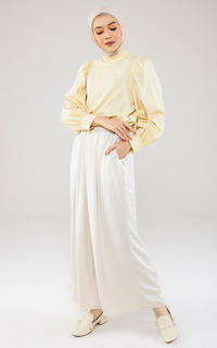 Pants Flowy Wide Pants - Cream