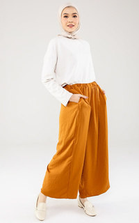 Pants Flowy Wide Pants - Brick