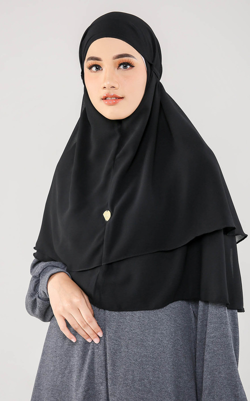 Hijab Instan - Namia Bergo - Black