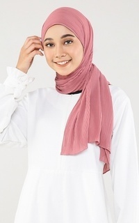 Pashmina Pleated Pashmina in Rose Dawn