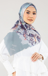 Printed Scarf Kanara Cerita Jalan Braga Multicolor-426178