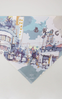 Printed Scarf Kanara Cerita Jalan Braga Multicolor-426181