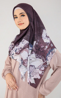 Printed Scarf Kazumi Series - Maroon