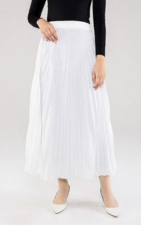 Rok Basic Pleats Skirt Snow