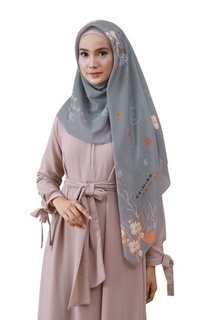 Printed Scarf Hijabwanitacantik - Segiempat Kladea Scarf | Hijab Segi Empat