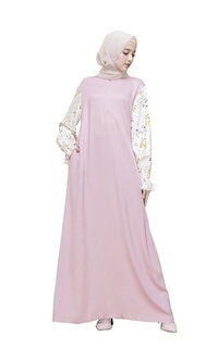 Gamis Jihan Dress - Pink L