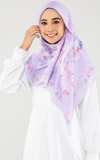 Printed Scarf Orchid Series - Lilac