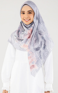 Hijab Motif Pluma Series - Fosil