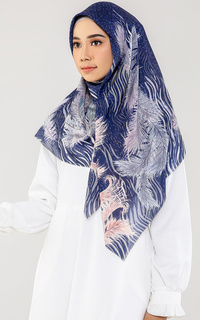 Printed Scarf Pluma Series - Oxford Blue