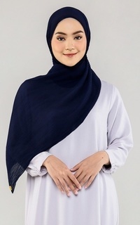 Pashmina Navy Plisket