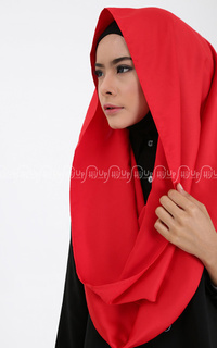 Hijab Red Diameter Veil 2