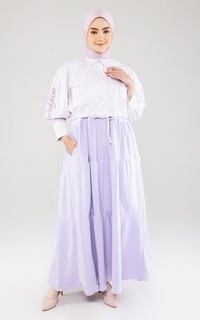 Long Dress Setelan Lilac