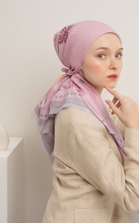 Printed Scarf KATAHATI BUTTERFLY SERIES SCARVES & TWILLY Lavender-436041