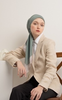Printed Scarf KATAHATI BUTTERFLY SERIES SCARVES & TWILLY Pea Pistachio-436055