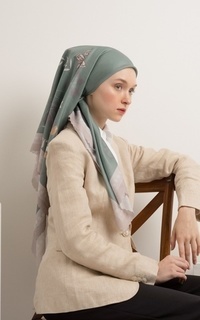Printed Scarf KATAHATI BUTTERFLY SERIES SCARVES & TWILLY Pea Pistachio-436056
