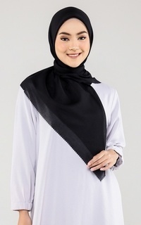 Hijab Polos Voal Square Basic - Black