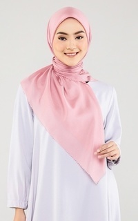 Hijab Polos Voal Square Basic - Blossom