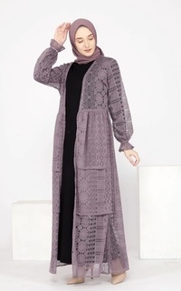 Rompi aline long outer purple