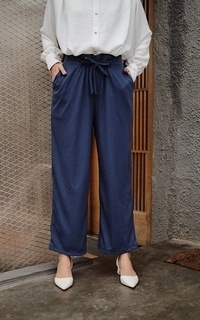 Celana Balqis Rope Pants Navy M15716 R106S6