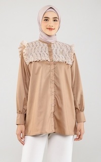 Kemeja Talia Shirt in Brown