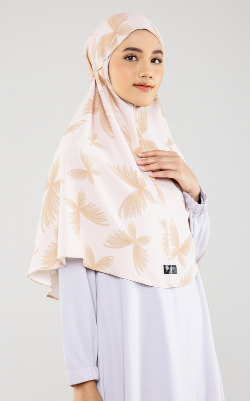 Hijab Instan - Delias Bergo - Creme