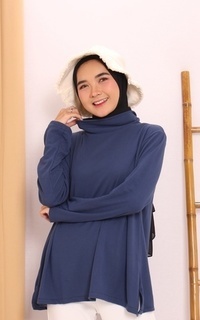 Blus Eshal Simple Tops NAVY M15737 R108S5