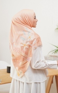 Printed Scarf NASHA SCARVES BURNT ORANGE