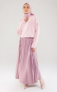 Rok Pleats Skirt Pink Ash