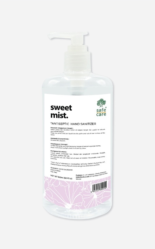 Perlengkapan Rumah - Safe Care Antiseptic Hand Sanitizer 500 ml - Sweet Mist