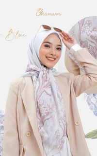 Hijab Motif Alunna Series - Powder Blue
