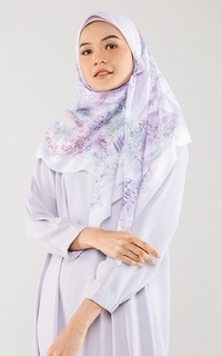 Hijab Motif Spring Series - Silver Violet