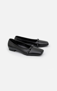 Shoes Emery Flats Black/Black Doff