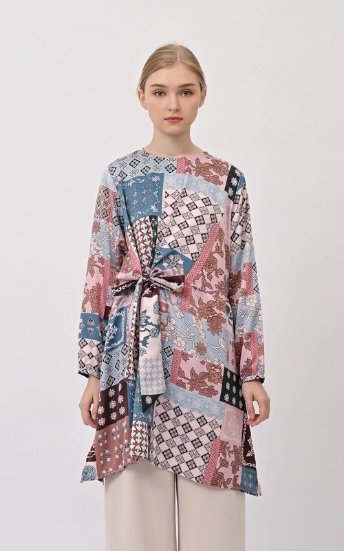 Tunik - Alona Tunic - Biru Pink