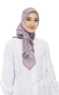 Hijab Motif Nirmala Dusty Pink Set