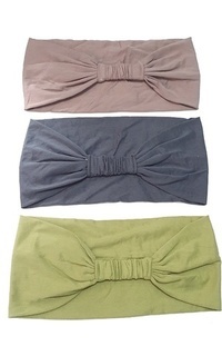 Ciput 3 in 1 Bandana Rayon Light Taupe, Avocado and Dark Grey