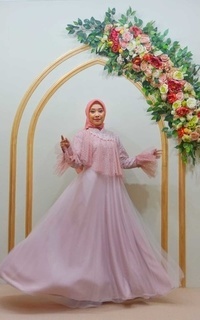 Gamis Vivian Gown Dusty Pink