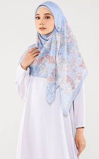 Hijab Motif Zeeta Blue (Voal Square)