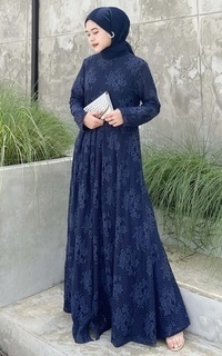 Gamis NAVY ALIA DRESS NAVY-452409
