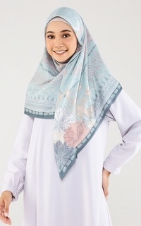 Printed Scarf Swarna Series - Soft Teal