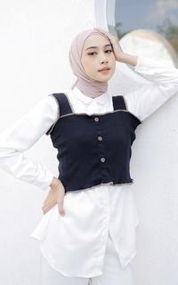 Vest Idette Rib Outer BLACK M16203 R38S6