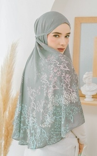 Hijab Instan HAZZA BERGO BABY GREY