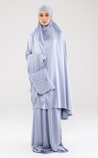 Praying Set Mukena Basic Dusty Blue