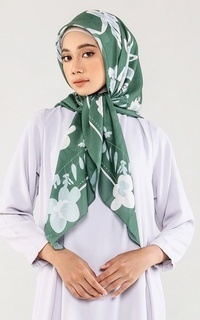 Printed Scarf Jelita Signature Scarf Dama X Kreaby Olive