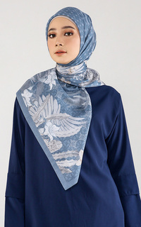 Hijab Motif Tropica Koi (Voal Square)