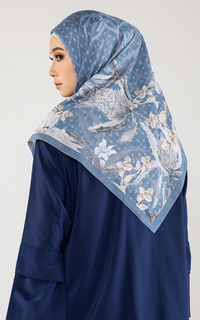 Hijab Motif Tropica Koi (Voal Square) Light Blue-460794
