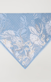 Hijab Motif Tropica Koi (Voal Square) Light Blue-460796